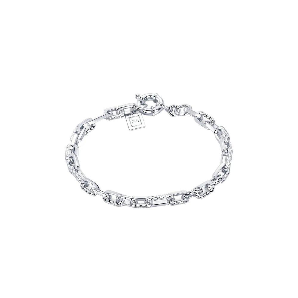 NEW F+H STUDIOS ramones hammered chain anklet in silver